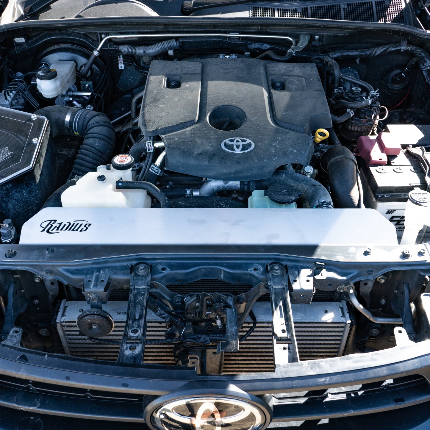 Stainless Steel Fan Shroud Cover Panel to suit N80 Toyota Hilux