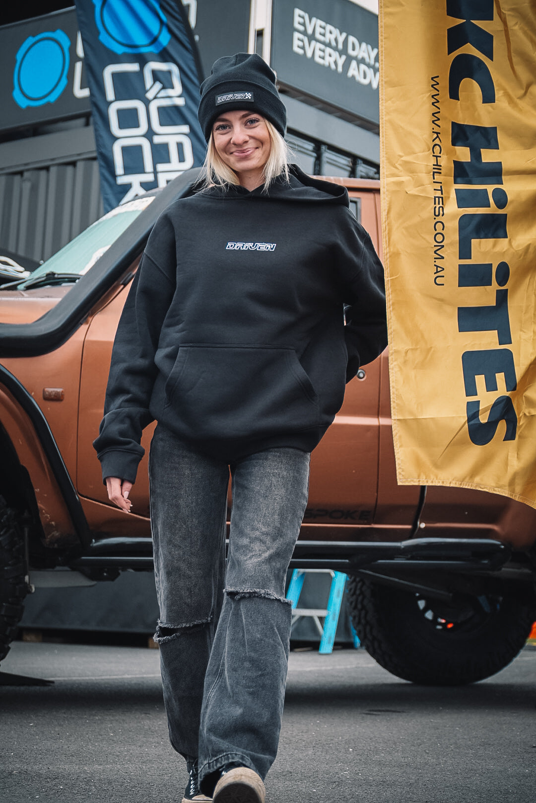 DRIVEN NOT HIDDEN - BLACK HOODIE
