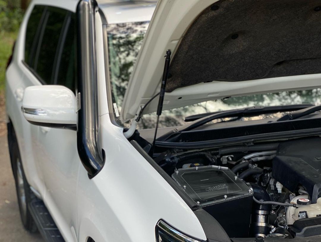 4" 150 Prado Landcruiser Snorkel SHORT ENTRY - Radius Fabrications - Snorkel