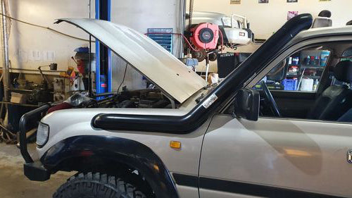Passenger Side Stainless Snorkel to suit Toyota 80 Series Landcruiser (Long Entry)