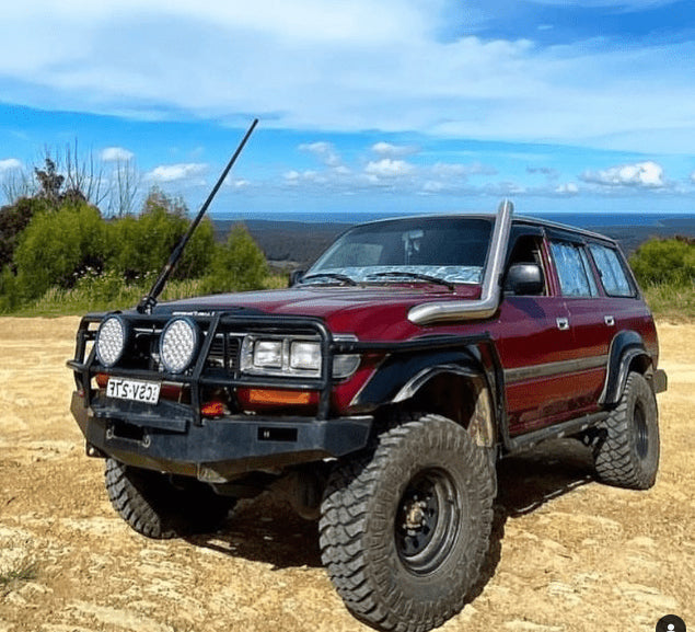 Passenger Side Stainless Snorkel to suit Toyota 80 Series Landcruiser (Long Entry)