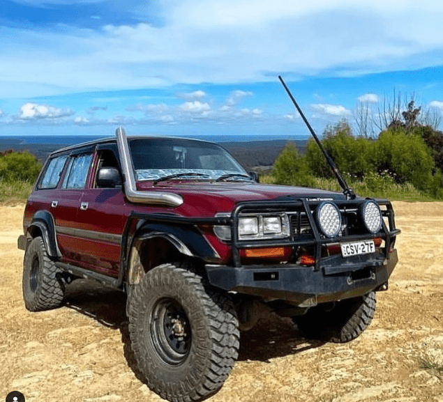 Drivers Side Stainless Snorkel to suit Toyota 80 Series Landcruiser (Long Entry)