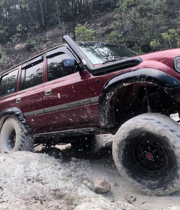 Drivers Side Stainless Snorkel to suit Toyota 80 Series Landcruiser (Long Entry)