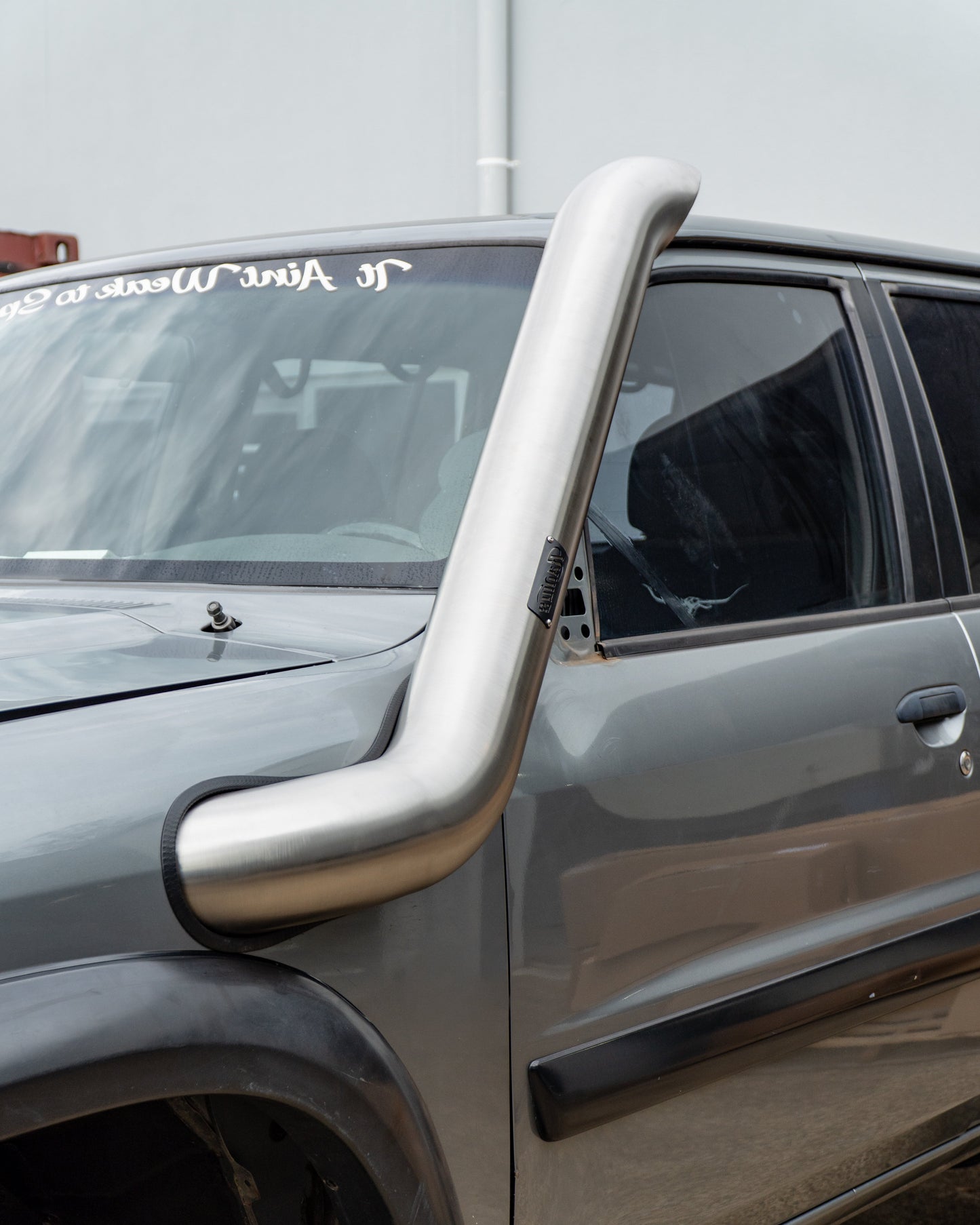 Low Cut Stainless Snorkel to suit Nissan Gu Patrol Series 1-3 (5" Passenger Side Mid Entry)