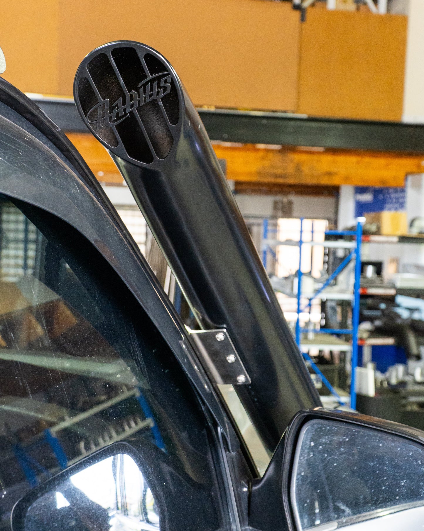 Long Entry Low Cut Stainless Snorkel to suit Toyota 80 Series Landcruiser (Drivers Side 4")