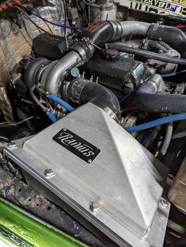 Custom Air box to suit Nissan Patrol GU LS1 Panel Filter - LS Converted - Guard Mounted