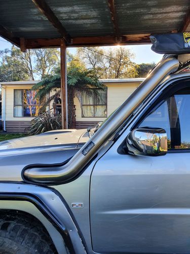 Passenger Side Stainless Snorkel to suit Nissan GU Patrol (Series 4)