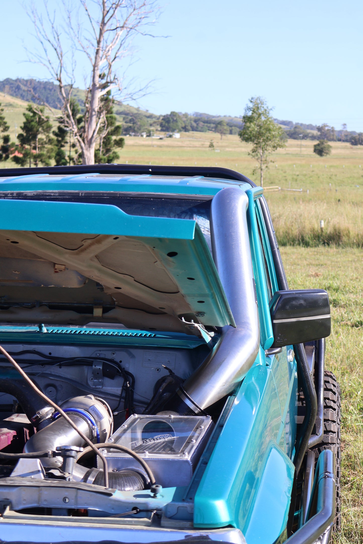 Custom Air box to suit GQ Patrol pod filter clear top style