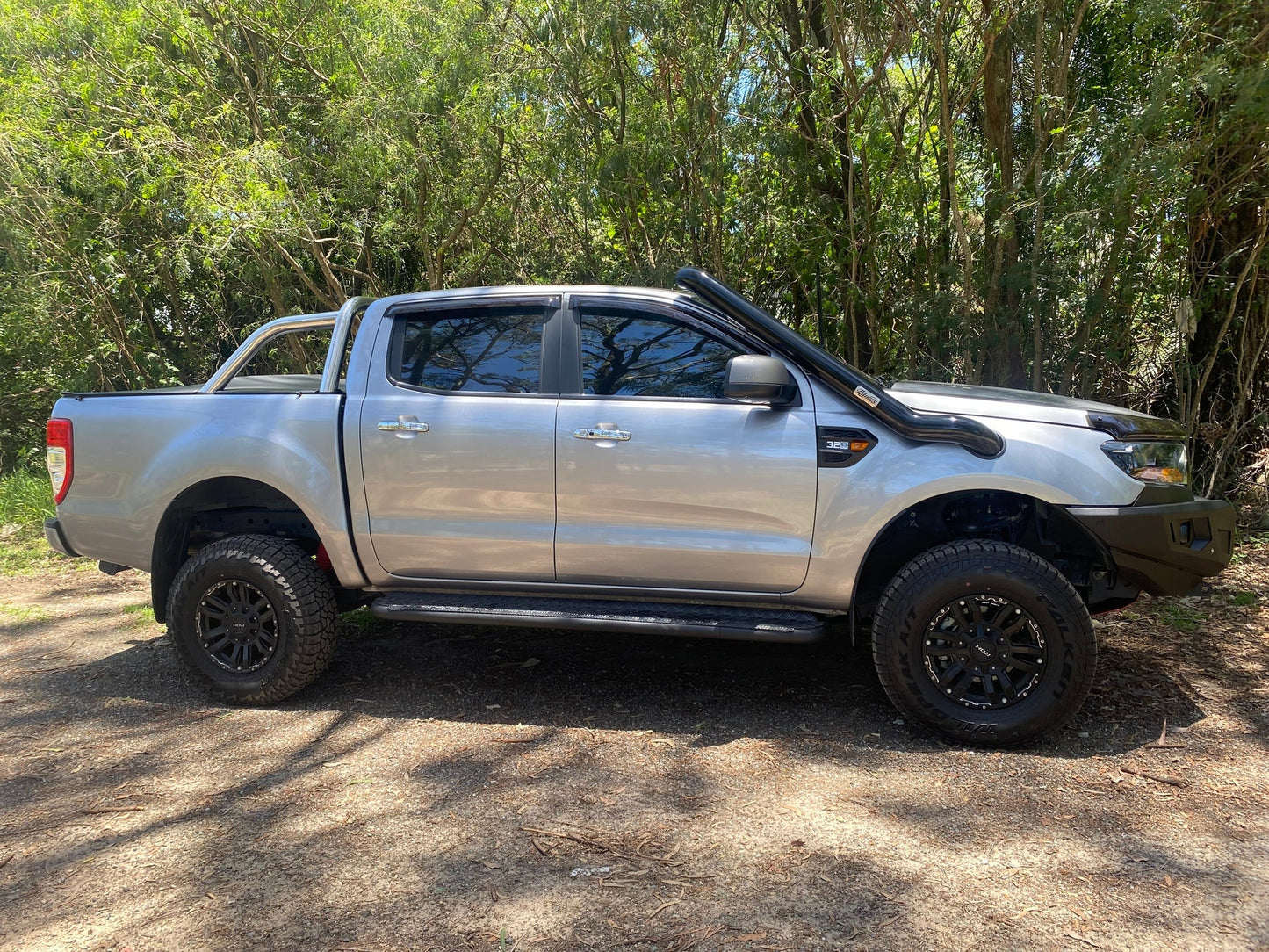Stainless Snorkel to suit Ford PX1, PX2 & PX3 Ranger Mid Entry Drivers Side (Single Turbo)