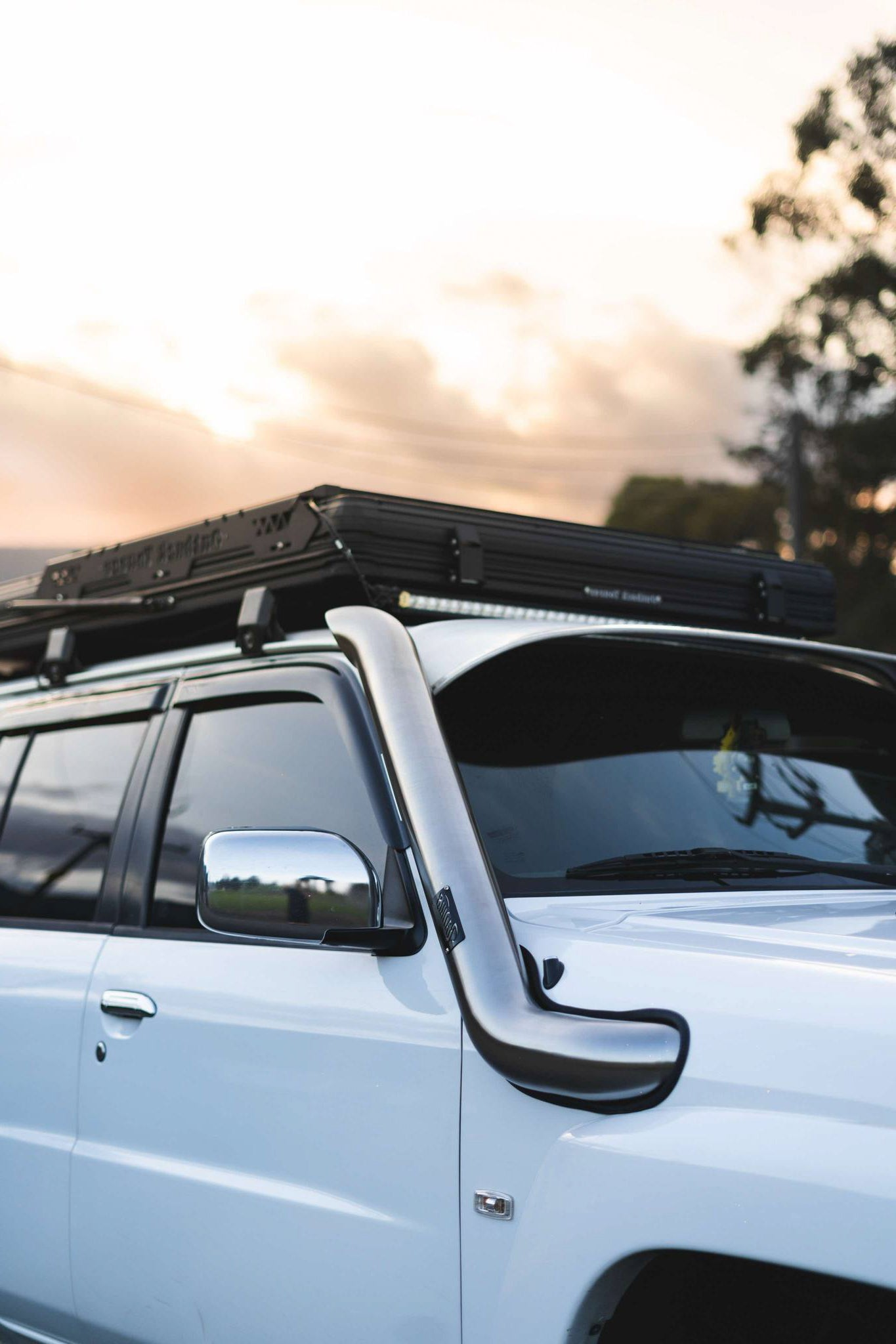 Drivers Side Stainless Snorkel to suit Nissan GU Patrol (Series 4)