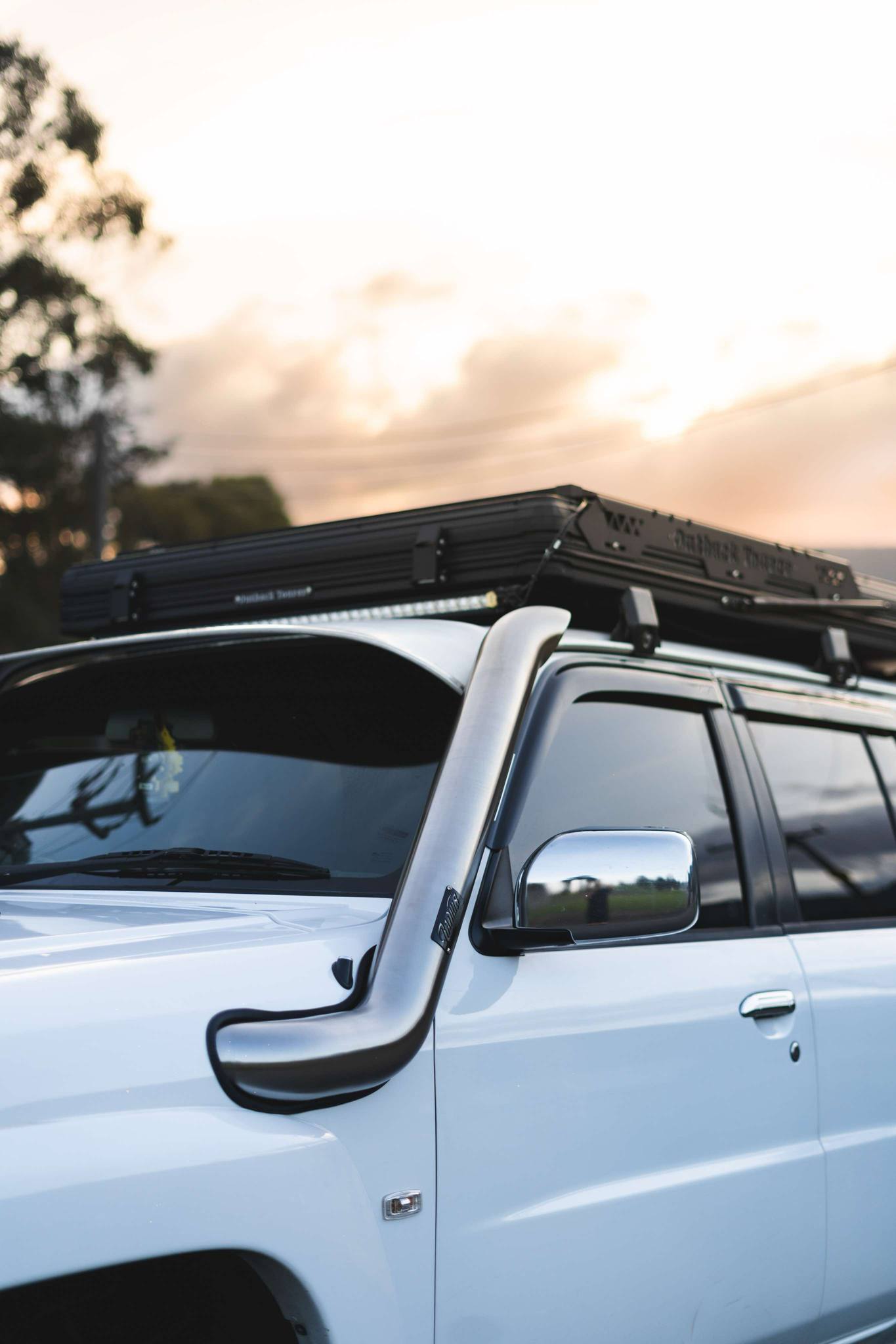Passenger Side Stainless Snorkel to suit Nissan GU Patrol (Series 4)