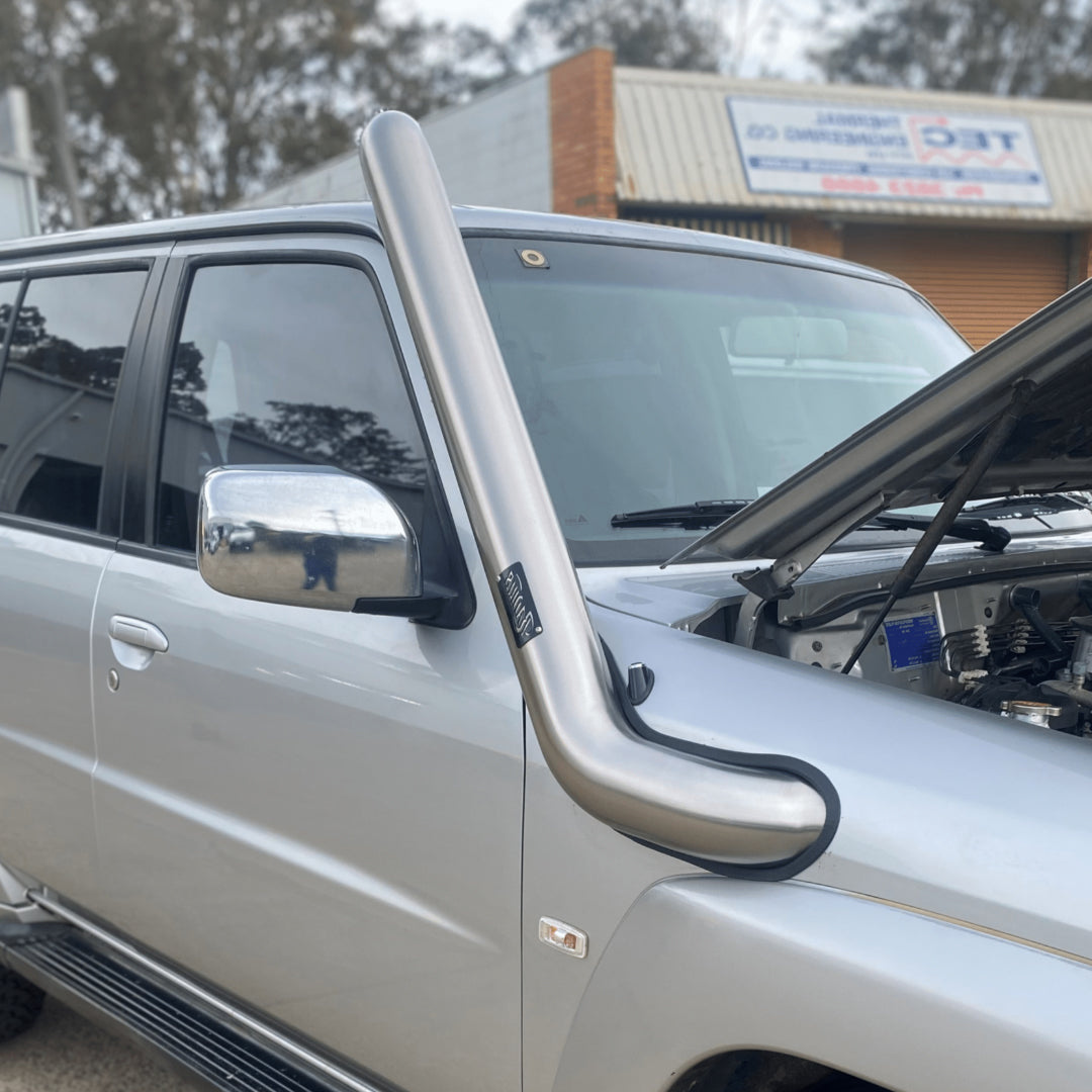 Drivers Side Stainless Snorkel to suit Nissan GU Patrol (Series 4)