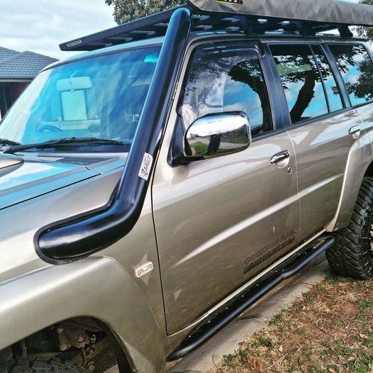 Passenger Side Stainless Snorkel to suit Nissan GU Patrol (Series 4)