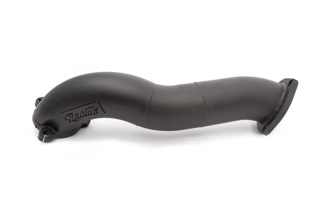 TD05 3.0" High Mount Dump Pipe - Radius Fabrications - Dump Pipe