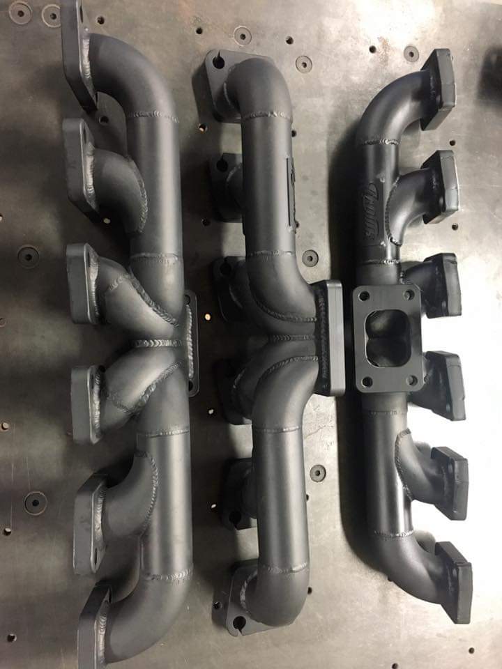 TD42 Turbo Manifold (High Merge Style) T2 - Radius Fabrications - Manifold